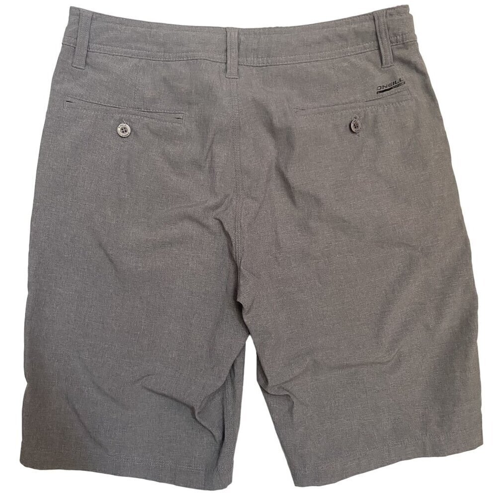 O'Neill Hybrid Men's Shorts Grey Bermudas Stretch Casual Surf Wear Size 30 - Picture 3 of 6
